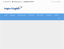 Tablet Screenshot of logosgraphix.ca